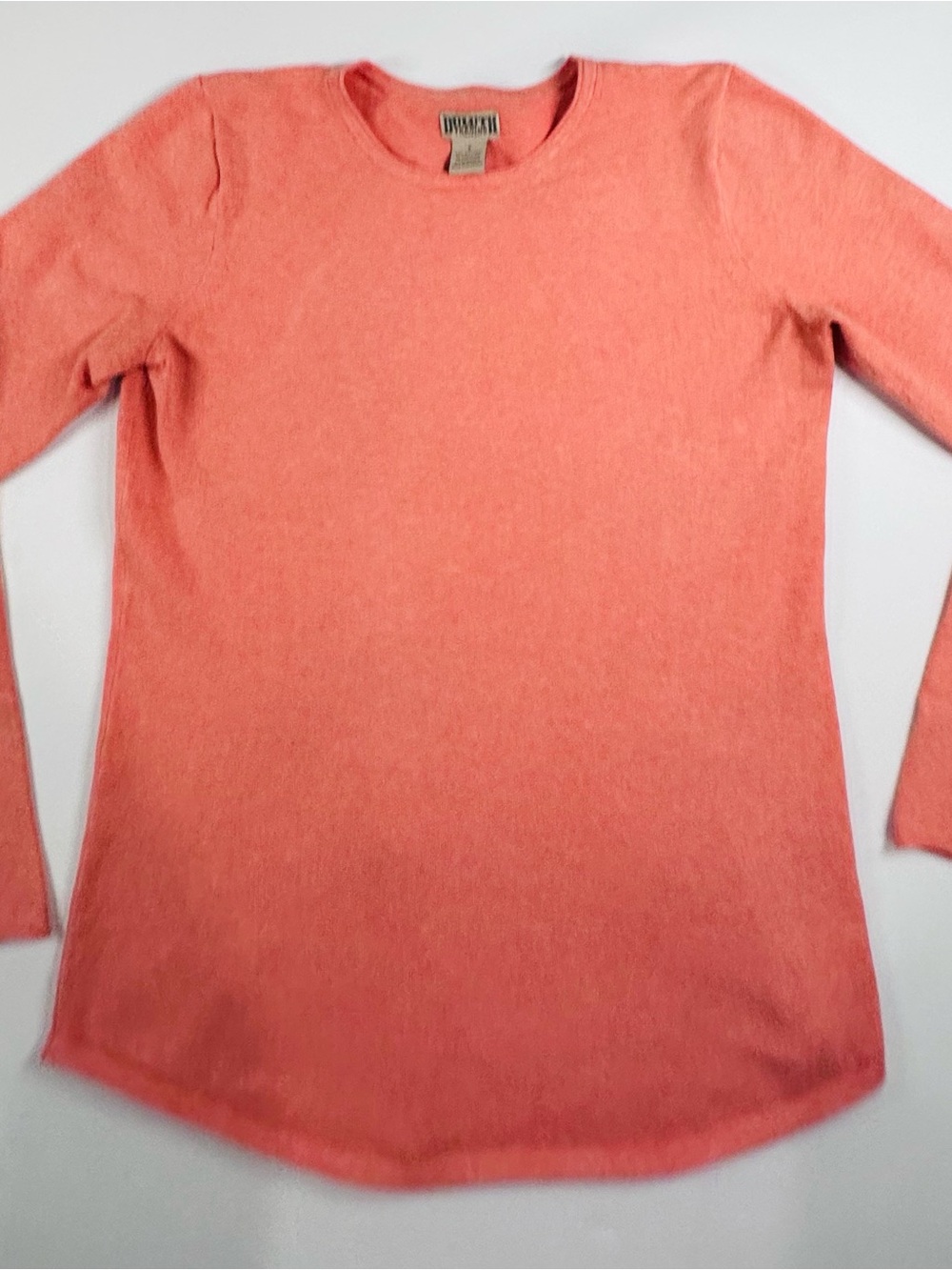 Duluth Trading Co. Lightweight Coral Pink Knit Sweater Top Women's Small S